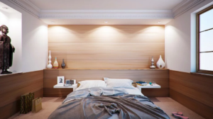 bedroom needs cleaning