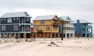 houses on a beach